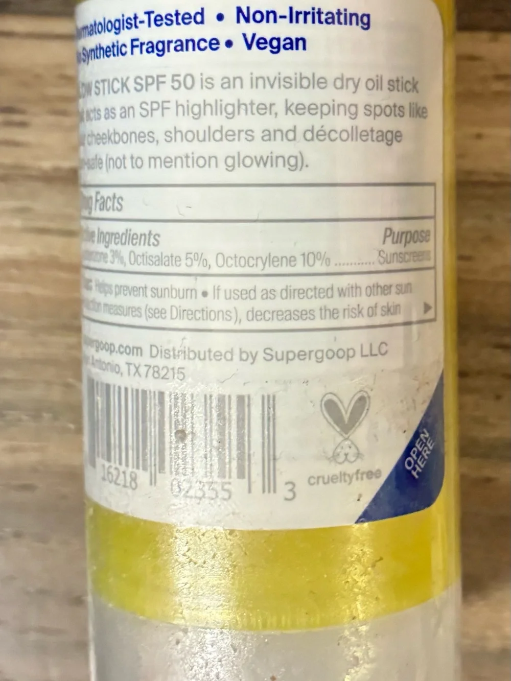 Supergoop! Glow Stick SPF 50 Sunscreen 0.7 oz / 20g Sealed New see y yes e a